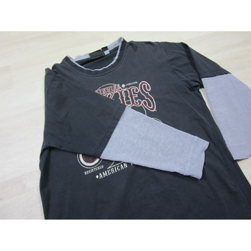 Vintage‎ Y2K Dickies Shirt (XL) Layered Long Sleeve Distressed Motorcycle Bobber View 6
